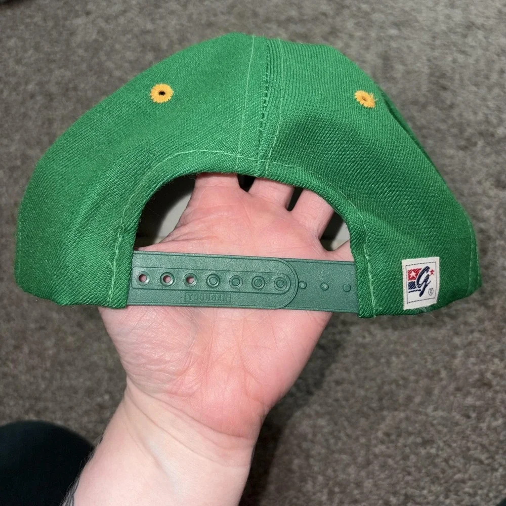 Vintage The Game Hat Cap Snap Back Oregon Ducks UO Mens One Size Green 90s - Picture 4 of 8